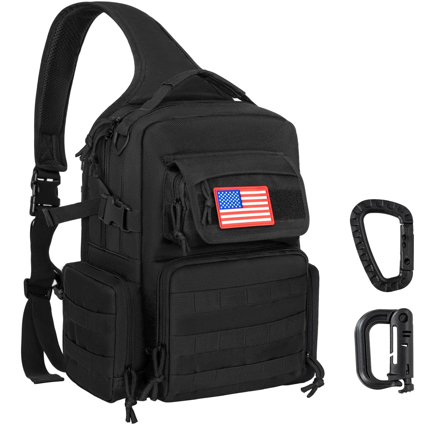 OUUTMEE Tactical Sling Bag Pack Men Military Shoulder Sling Backpack